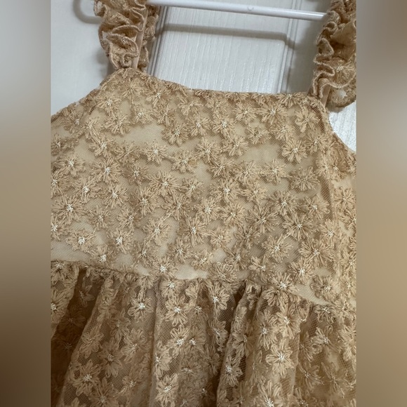 Noralee Mara Dress – Antique Daisy Champagne – Size 10 Girl - Picture 4 of 12